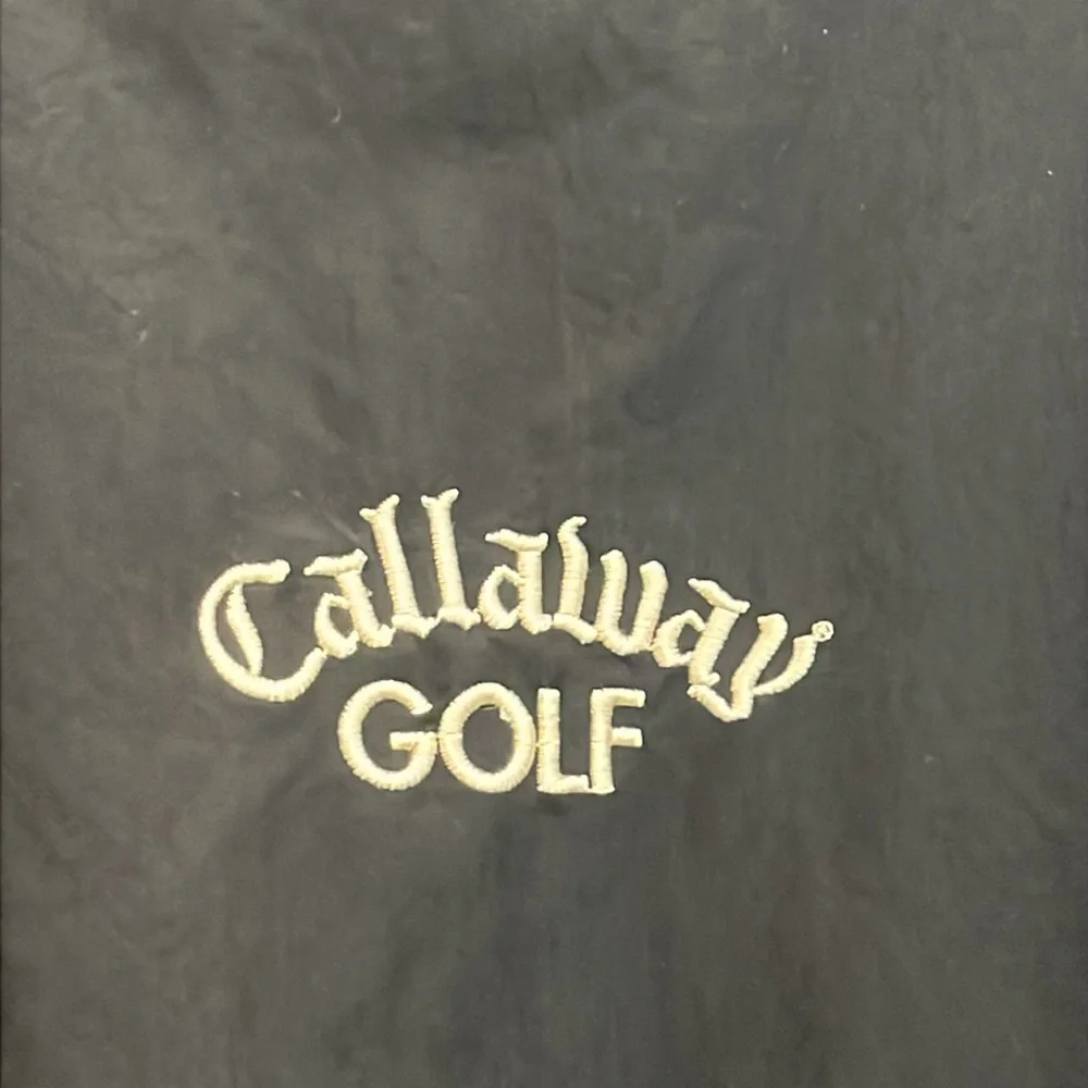 Callaway by Nordstrom Men's Black V-Neck Pullover Windbreaker size L - Picture 2 of 6